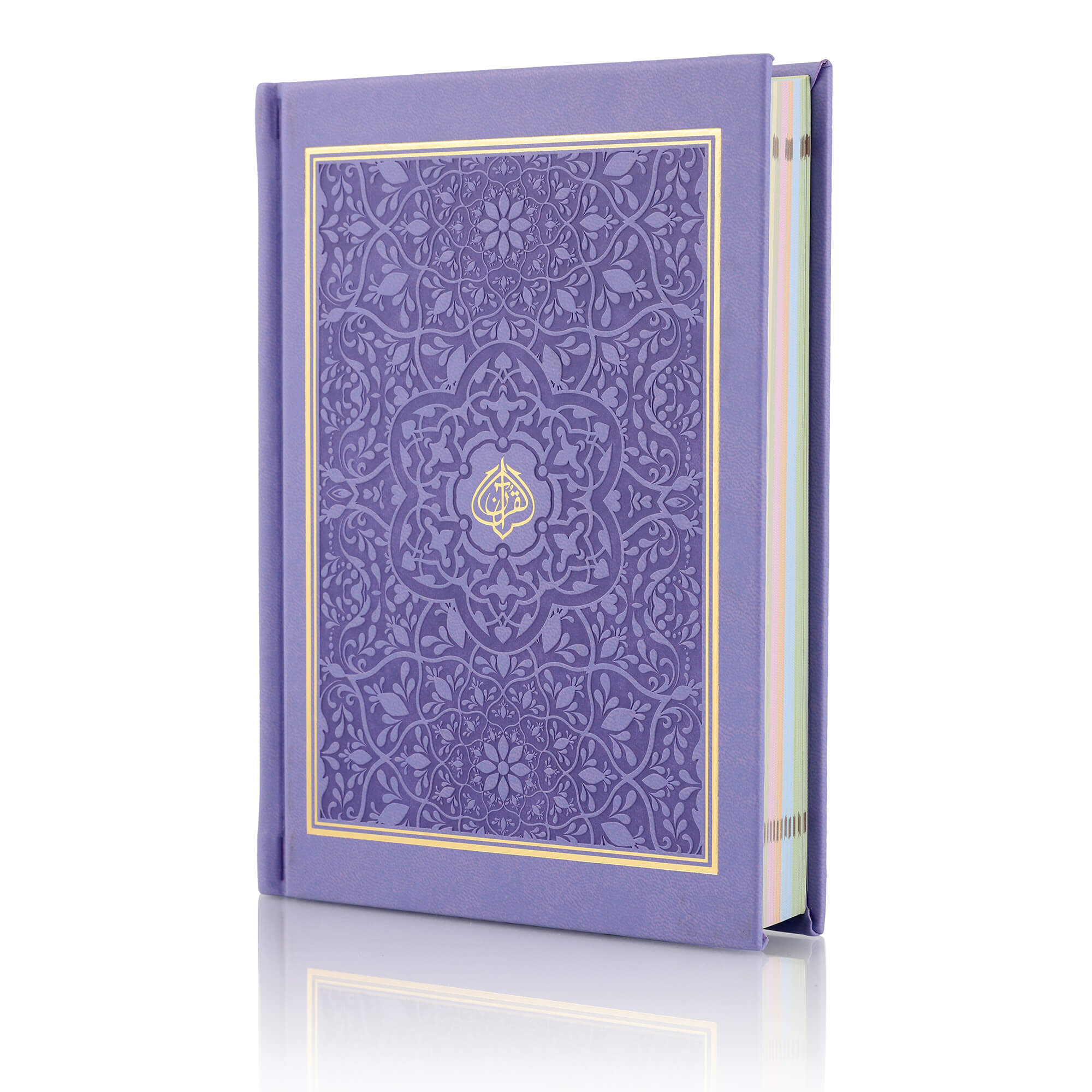 The-Holy-Quran-Colour-Coded-Tajweed-Rules-Ref-123-CC-Hardback-L--Purple-8aERn