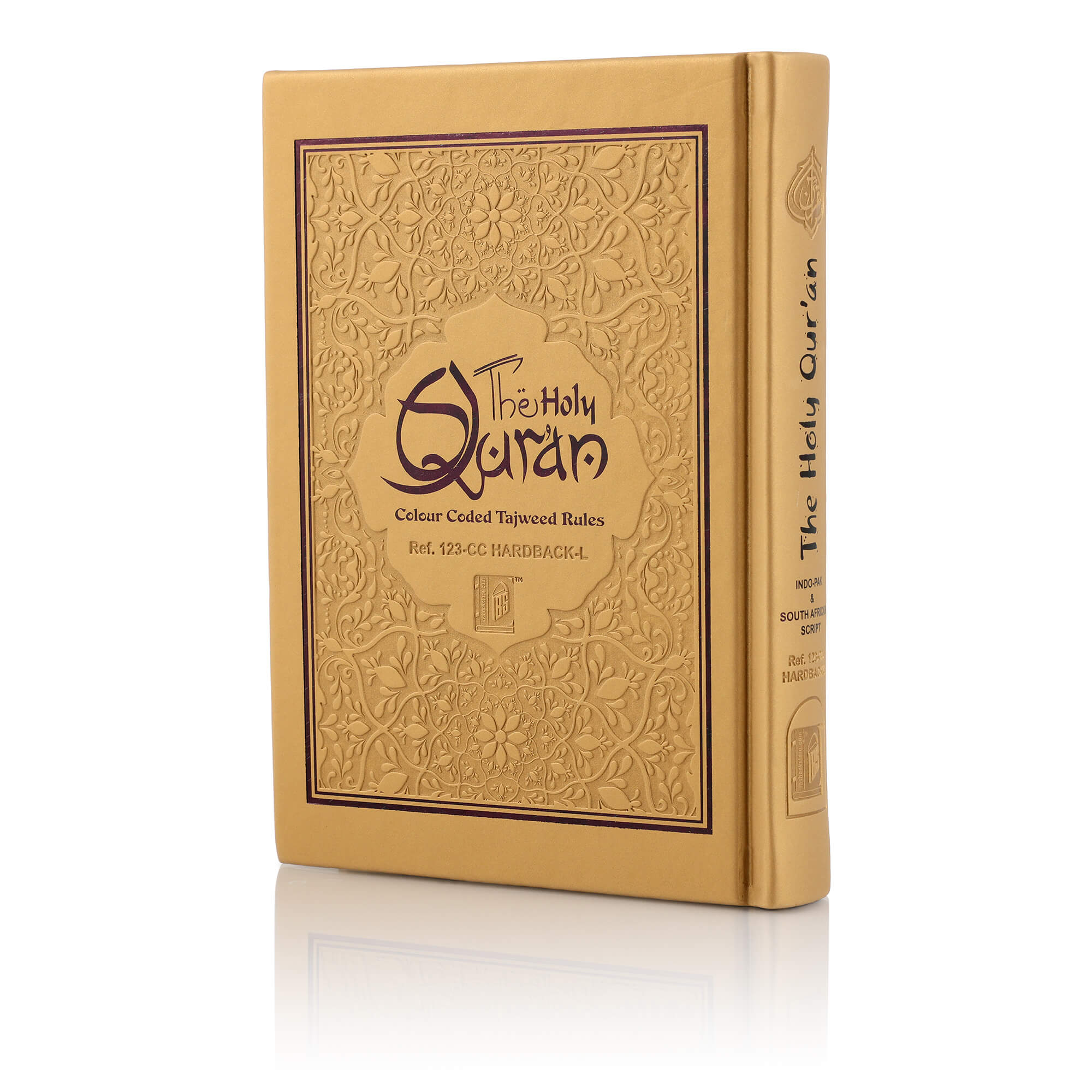 The-Holy-Quran-Colour-Coded-Tajweed-Rules-Ref-123-CC-Hardback-L--Golden-GAks0